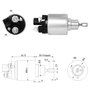 Relé de Partida Toyota Corolla Fielder tipo Bosch ZM M8 12v