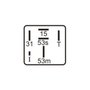 Relé Limpador de Para-Brisa DNI 0825 24V Sem Suporte VW Ford Cargo