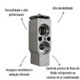 Válvula de Expansão Block 1,5t O'ring Gol 1996 em diante